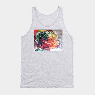 Rainbow Rose Tank Top